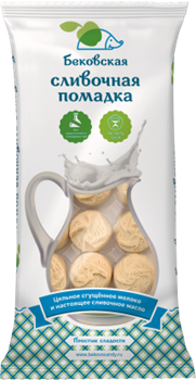 Бековская сливочная помадка, конфеты, на основе слив. масла, 360г - фото 20004