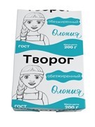 Творог 0% Олония обезжиренный фольга 200г БЗМЖ - фото 20234