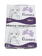 Творожная масса с изюмом 4.5% Олония фольга 200г БЗМЖ - фото 20497