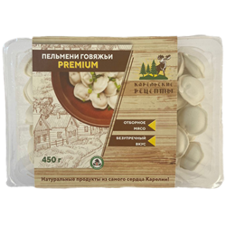 Пельмени Карельские рецепты говяжьи Премиум 450г - фото 20718