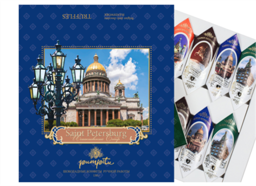 Набор трюфелей 130г "Родной Петербург" Исаакиевский собор - фото 23803