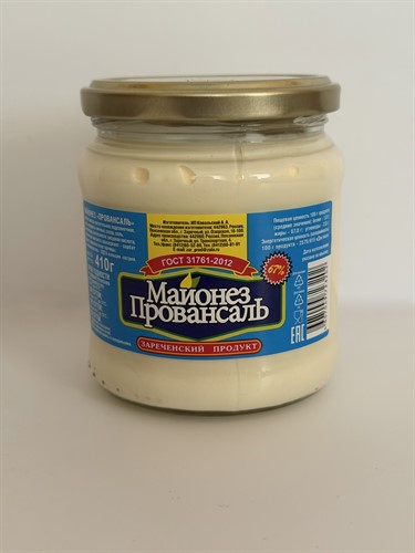 Майонез "Провансаль" 67% 410 гр б/стекло Пенза - фото 23887