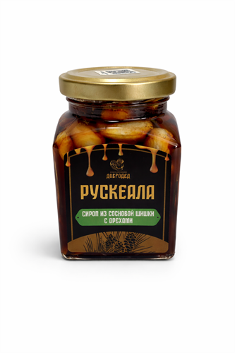 Сироп из сосновой шишки с орехами Рускеала - грецкий, кешью, фундук)300 г - фото 23918