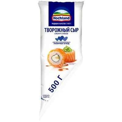 Сыр Хохланд творожный для кулинарии 65% 500г - фото 24017