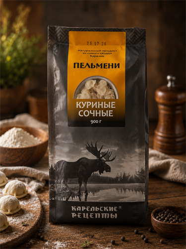 Пельмени Карельские рецепты куриные, 900г - фото 24141