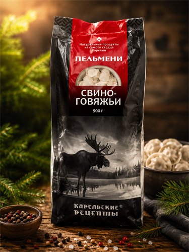 Пельмени Карельские рецепты (свино - говяжьи) Кижские 900г - фото 24144