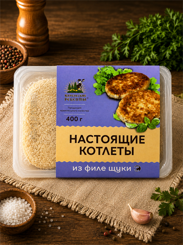 Котлеты Карельские рецепты из филе щуки 400г - фото 24166
