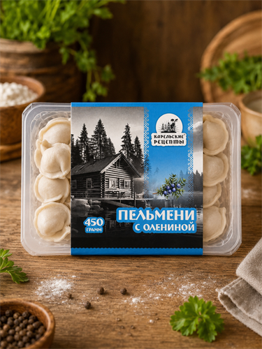Пельмени Карельские рецепты, северные из оленины 450г - фото 24170