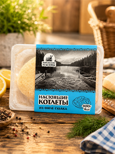 Котлеты Карельские рецепты рыбные из филе судака 400г - фото 24173