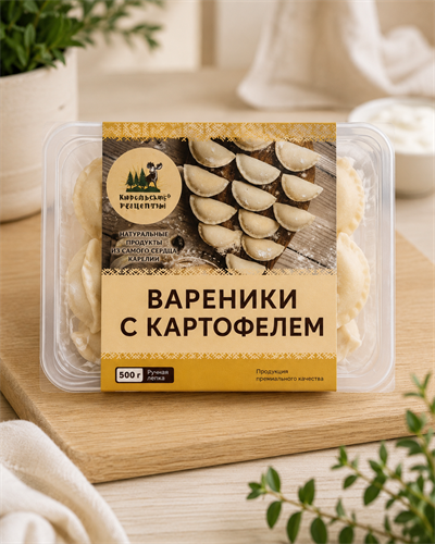 Вареники  картофельные 0,5кг Карельские Рецепты - фото 24195