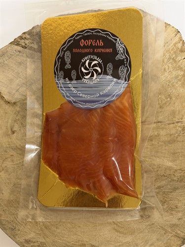Форель  холодного копч. ломтики 150г Кинтизьма - фото 24248