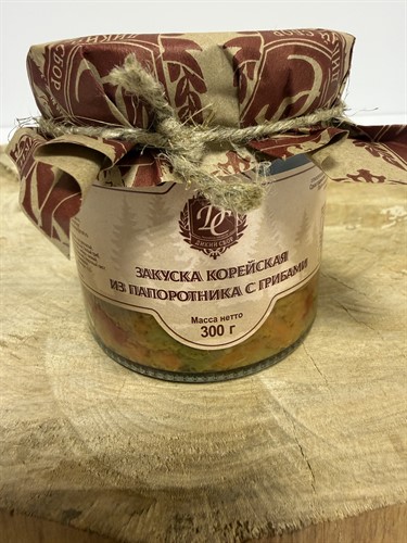 Закуска корейская из папоротника с грибами 300г - фото 24340