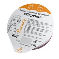 Десерт сметанный фруктовый (персик) 150г БЗМЖ