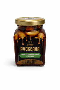Сироп из сосновой шишки с орехами Рускеала - грецкий, кешью, фундук)300 г