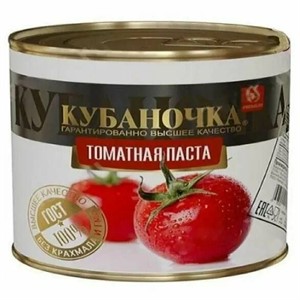 Томатная паста ТМ Кубаночка ж/б 70 гр