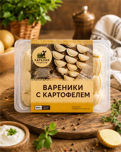 Вареники  картофельные 0,5кг Карельские Рецепты