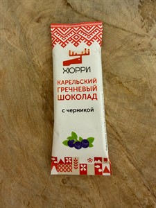 Карельский гречневый шоколад с черникой 30гр