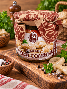 Грузди соленые резаные 0,35л