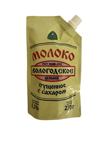 Молоко сгущенное Вологодское сошет 270гр